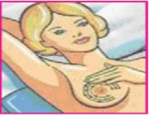 Use your palm to check your breast
